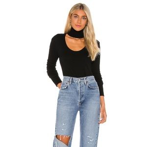 LNA Black Long Sleeve with choker detail